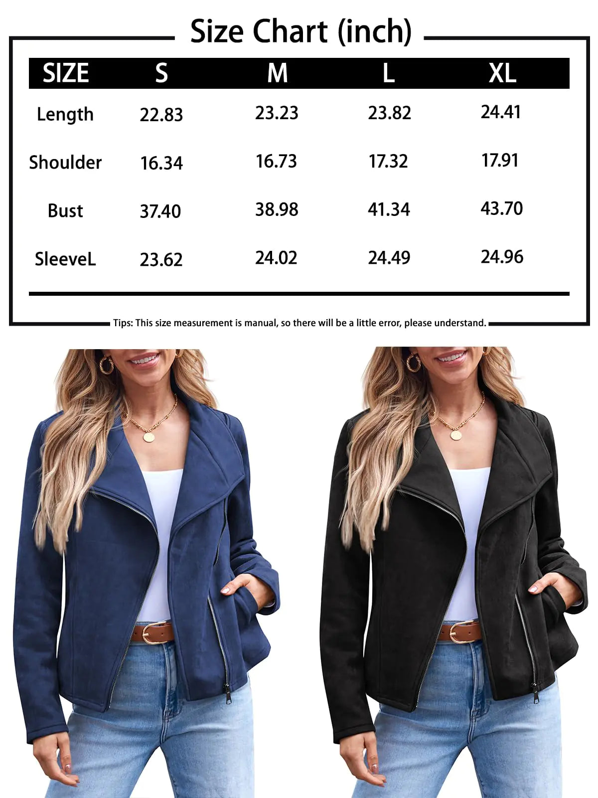 #K- AUTOMET Womens Faux Leather Jackets Suede Fall Fashion 2024 Outfits Winter Clothes Open Front Cropped Coat Outwear Small Green - Swamp's Store