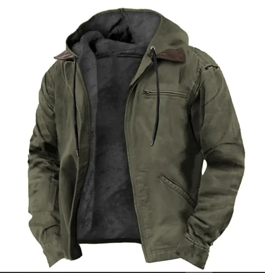 #P- Colorful Hooded Cotton-Padded Jacket - Swamp's Store